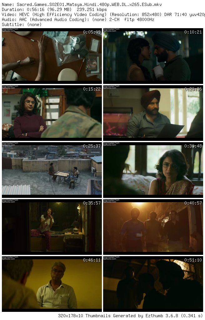 COMPLETE: Sacred Games Season 2 Episode 1 - 8 (Bollywood Series)