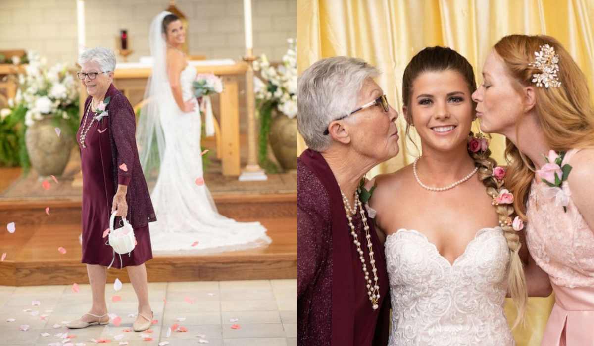 83 Year Old Grandma Serves As Flower Girl At Her Granddaughter S Wedding Photos 9jarocks